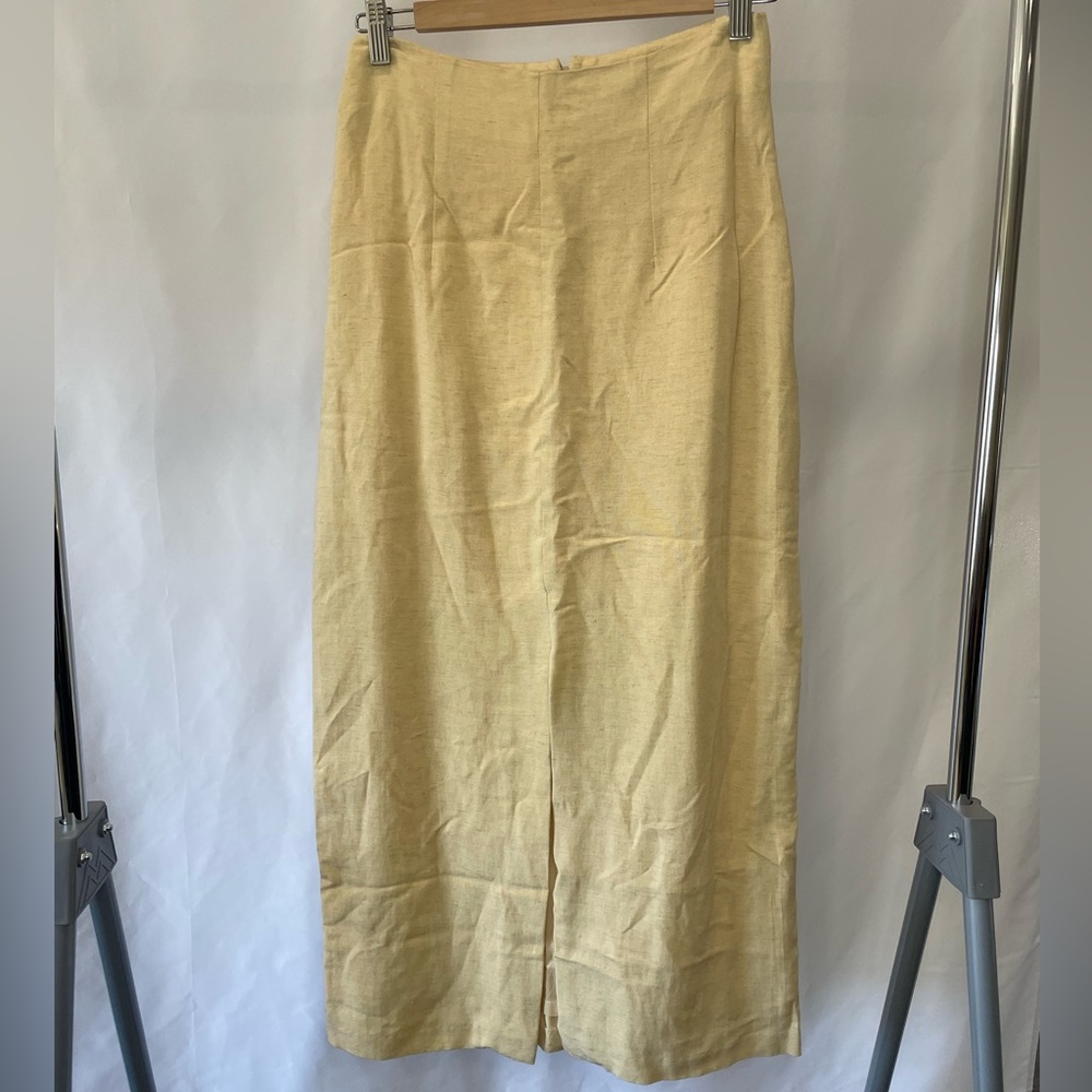 Linen Midi Skirt